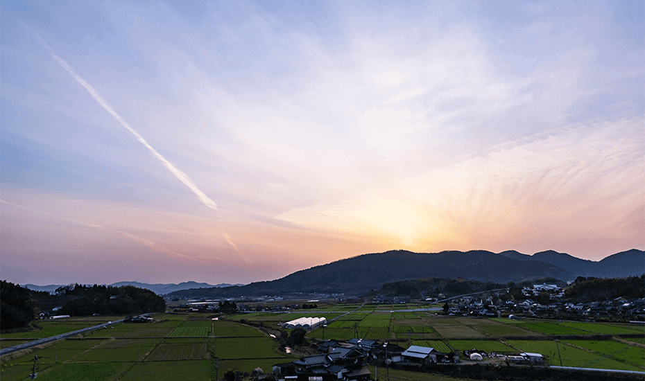 恵温泉から見た風景の写真